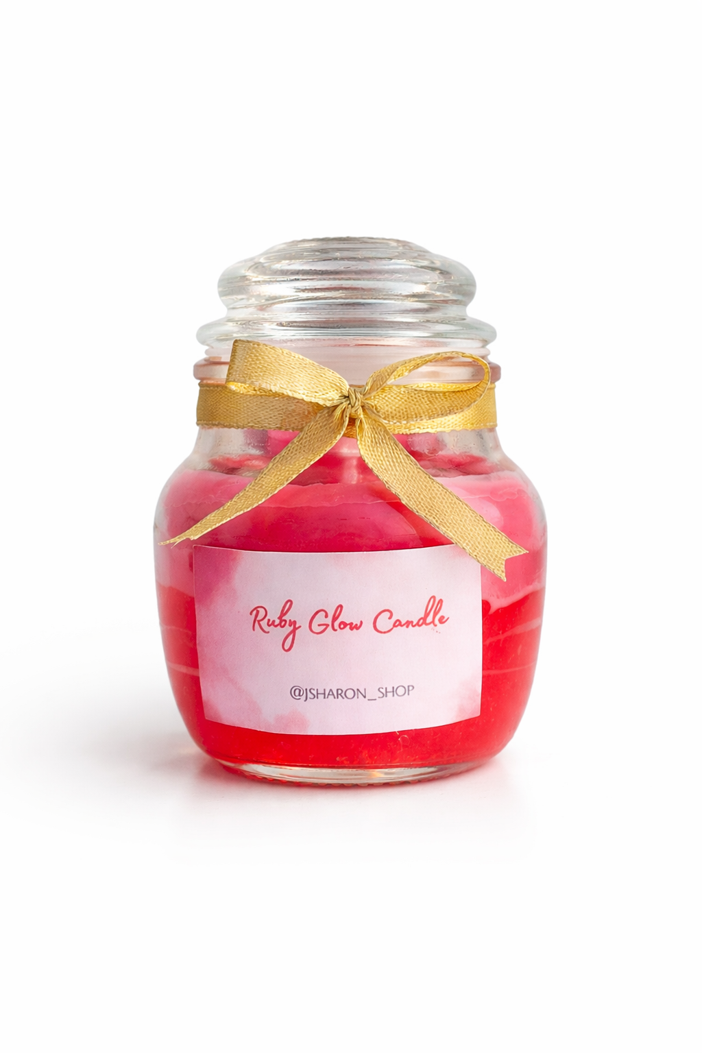 Ruby Glow custom candle