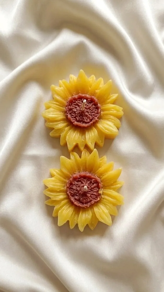 sunflower candle